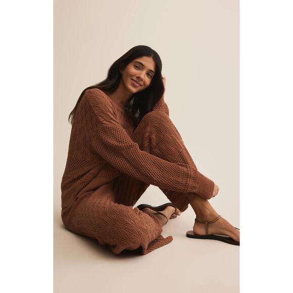 Z Supply Adia Crochet Pant - Teakwood NWT VARIOUS SIZES - Picture 6 of 6